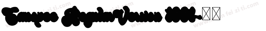 Canopee RegularVersion 1001字体转换